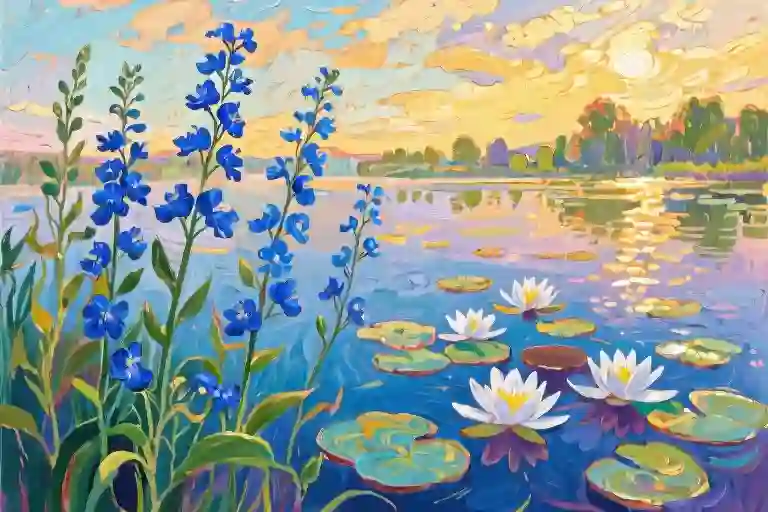 July Birth Flowers Larkspur and Water Lily Meaning
